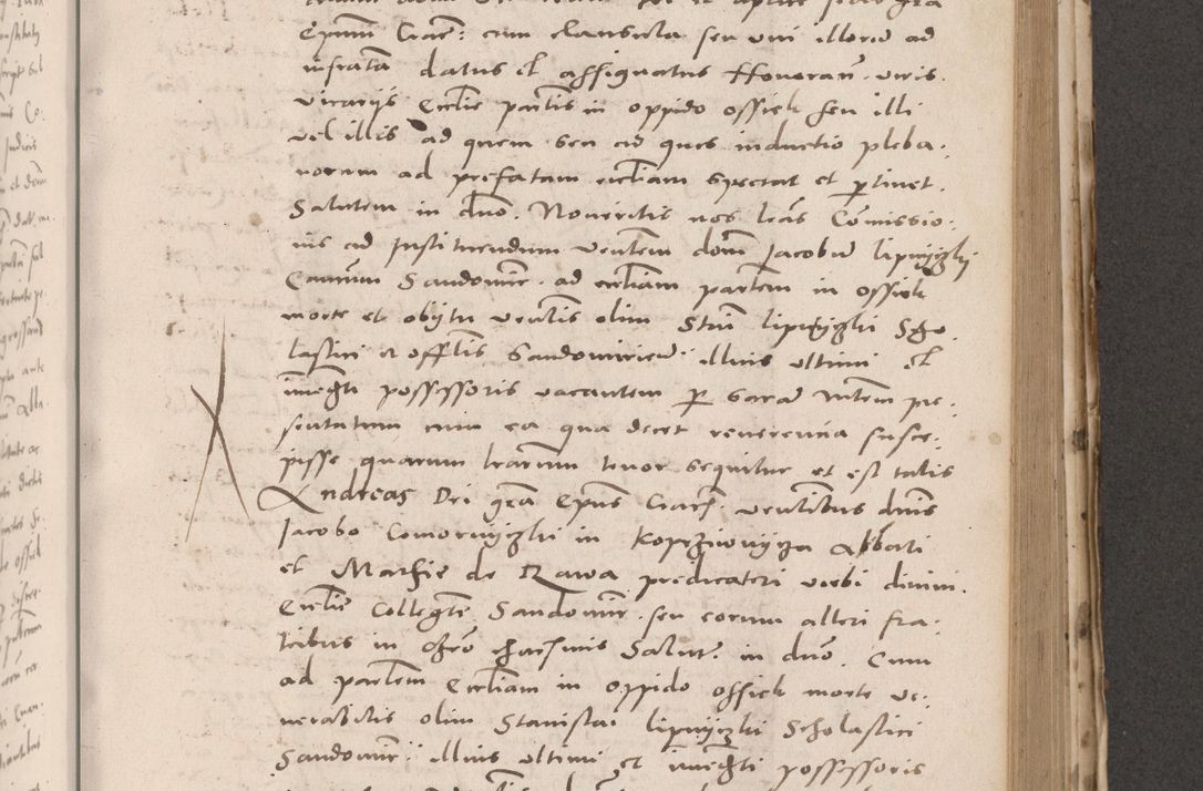 Zdjęcie nr 603 dla obiektu archiwalnego: Acta actorum causarum, sententiarum tam diffinitivarum quam interloquutoriarum, decretorum, obligationum, quietationum et constitutionum procuratorum coram reverendo domino Stanislao Schlomovski praeposito Calissiensi, archidiacono Sandecensi, canonico vicarioque in spiritualibus generali Cracocoviensi ad annum Domini millesimum quingentesimum quinquagesimum sextum, cuius indicatio quatuor decima, pontificatus sanctissimi in Christo patris domini Pauli divina providencia pape quarti anno ipsius