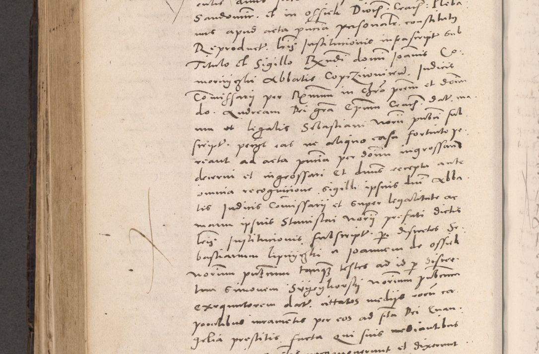 Zdjęcie nr 602 dla obiektu archiwalnego: Acta actorum causarum, sententiarum tam diffinitivarum quam interloquutoriarum, decretorum, obligationum, quietationum et constitutionum procuratorum coram reverendo domino Stanislao Schlomovski praeposito Calissiensi, archidiacono Sandecensi, canonico vicarioque in spiritualibus generali Cracocoviensi ad annum Domini millesimum quingentesimum quinquagesimum sextum, cuius indicatio quatuor decima, pontificatus sanctissimi in Christo patris domini Pauli divina providencia pape quarti anno ipsius