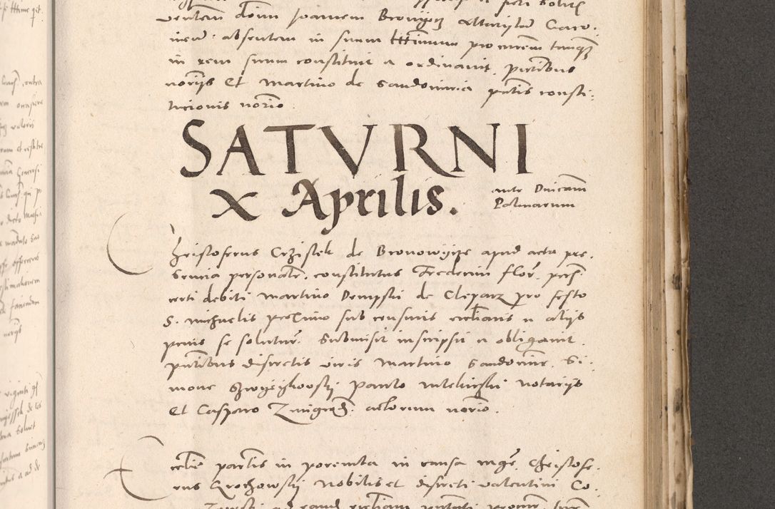 Zdjęcie nr 743 dla obiektu archiwalnego: Acta actorum causarum, sententiarum tam diffinitivarum quam interloquutoriarum, decretorum, obligationum, quietationum et constitutionum procuratorum coram reverendo domino Stanislao Schlomovski praeposito Calissiensi, archidiacono Sandecensi, canonico vicarioque in spiritualibus generali Cracocoviensi ad annum Domini millesimum quingentesimum quinquagesimum sextum, cuius indicatio quatuor decima, pontificatus sanctissimi in Christo patris domini Pauli divina providencia pape quarti anno ipsius