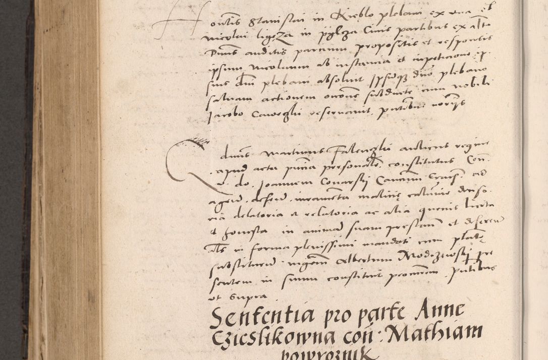 Zdjęcie nr 738 dla obiektu archiwalnego: Acta actorum causarum, sententiarum tam diffinitivarum quam interloquutoriarum, decretorum, obligationum, quietationum et constitutionum procuratorum coram reverendo domino Stanislao Schlomovski praeposito Calissiensi, archidiacono Sandecensi, canonico vicarioque in spiritualibus generali Cracocoviensi ad annum Domini millesimum quingentesimum quinquagesimum sextum, cuius indicatio quatuor decima, pontificatus sanctissimi in Christo patris domini Pauli divina providencia pape quarti anno ipsius