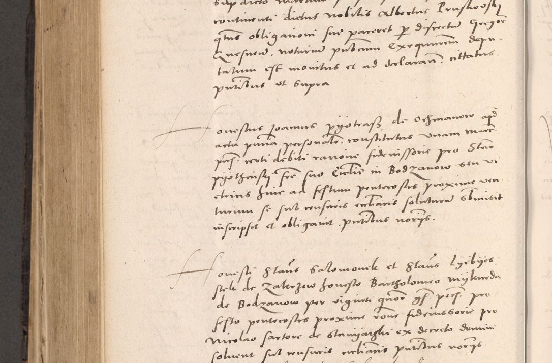 Zdjęcie nr 734 dla obiektu archiwalnego: Acta actorum causarum, sententiarum tam diffinitivarum quam interloquutoriarum, decretorum, obligationum, quietationum et constitutionum procuratorum coram reverendo domino Stanislao Schlomovski praeposito Calissiensi, archidiacono Sandecensi, canonico vicarioque in spiritualibus generali Cracocoviensi ad annum Domini millesimum quingentesimum quinquagesimum sextum, cuius indicatio quatuor decima, pontificatus sanctissimi in Christo patris domini Pauli divina providencia pape quarti anno ipsius