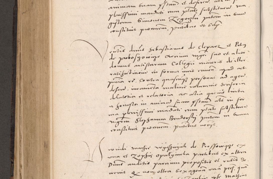 Zdjęcie nr 732 dla obiektu archiwalnego: Acta actorum causarum, sententiarum tam diffinitivarum quam interloquutoriarum, decretorum, obligationum, quietationum et constitutionum procuratorum coram reverendo domino Stanislao Schlomovski praeposito Calissiensi, archidiacono Sandecensi, canonico vicarioque in spiritualibus generali Cracocoviensi ad annum Domini millesimum quingentesimum quinquagesimum sextum, cuius indicatio quatuor decima, pontificatus sanctissimi in Christo patris domini Pauli divina providencia pape quarti anno ipsius
