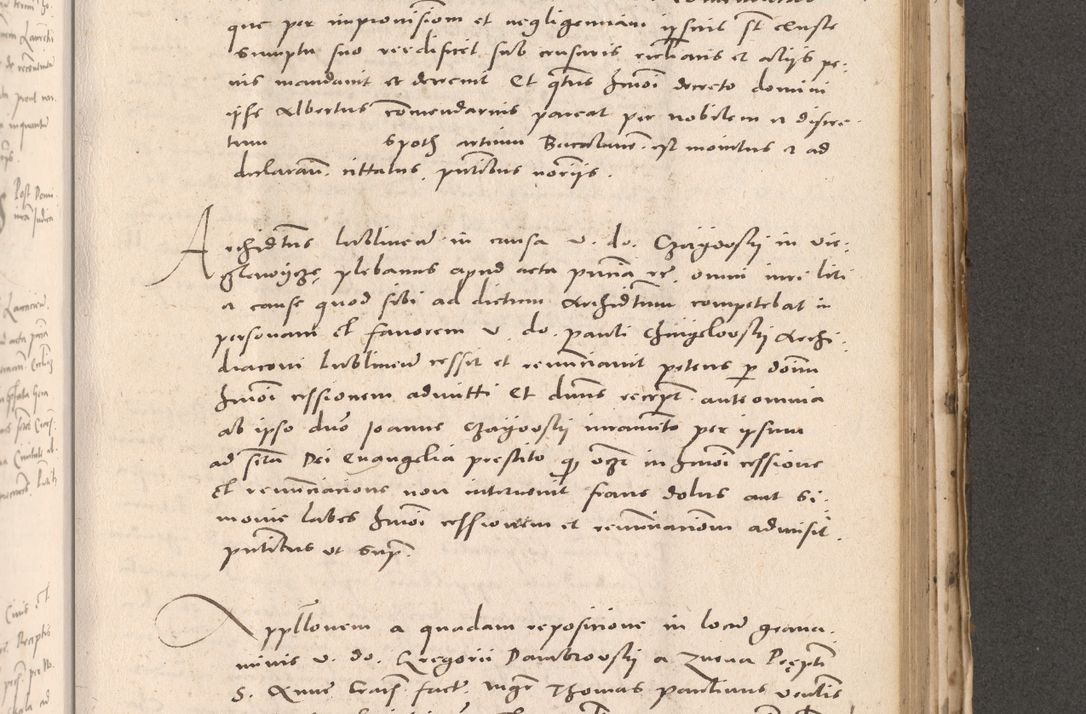 Zdjęcie nr 729 dla obiektu archiwalnego: Acta actorum causarum, sententiarum tam diffinitivarum quam interloquutoriarum, decretorum, obligationum, quietationum et constitutionum procuratorum coram reverendo domino Stanislao Schlomovski praeposito Calissiensi, archidiacono Sandecensi, canonico vicarioque in spiritualibus generali Cracocoviensi ad annum Domini millesimum quingentesimum quinquagesimum sextum, cuius indicatio quatuor decima, pontificatus sanctissimi in Christo patris domini Pauli divina providencia pape quarti anno ipsius
