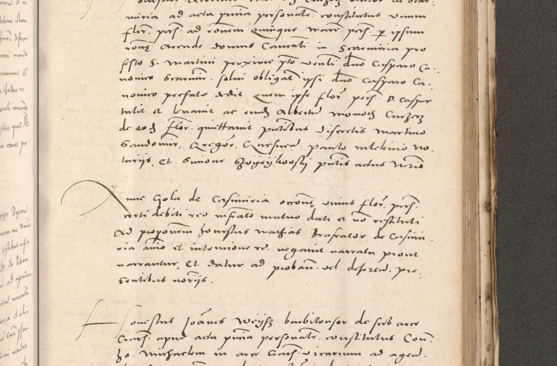 Zdjęcie nr 731 dla obiektu archiwalnego: Acta actorum causarum, sententiarum tam diffinitivarum quam interloquutoriarum, decretorum, obligationum, quietationum et constitutionum procuratorum coram reverendo domino Stanislao Schlomovski praeposito Calissiensi, archidiacono Sandecensi, canonico vicarioque in spiritualibus generali Cracocoviensi ad annum Domini millesimum quingentesimum quinquagesimum sextum, cuius indicatio quatuor decima, pontificatus sanctissimi in Christo patris domini Pauli divina providencia pape quarti anno ipsius