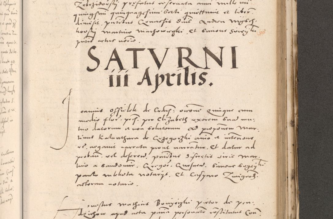 Zdjęcie nr 725 dla obiektu archiwalnego: Acta actorum causarum, sententiarum tam diffinitivarum quam interloquutoriarum, decretorum, obligationum, quietationum et constitutionum procuratorum coram reverendo domino Stanislao Schlomovski praeposito Calissiensi, archidiacono Sandecensi, canonico vicarioque in spiritualibus generali Cracocoviensi ad annum Domini millesimum quingentesimum quinquagesimum sextum, cuius indicatio quatuor decima, pontificatus sanctissimi in Christo patris domini Pauli divina providencia pape quarti anno ipsius