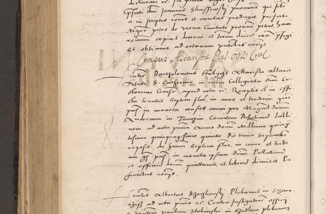 Zdjęcie nr 726 dla obiektu archiwalnego: Acta actorum causarum, sententiarum tam diffinitivarum quam interloquutoriarum, decretorum, obligationum, quietationum et constitutionum procuratorum coram reverendo domino Stanislao Schlomovski praeposito Calissiensi, archidiacono Sandecensi, canonico vicarioque in spiritualibus generali Cracocoviensi ad annum Domini millesimum quingentesimum quinquagesimum sextum, cuius indicatio quatuor decima, pontificatus sanctissimi in Christo patris domini Pauli divina providencia pape quarti anno ipsius