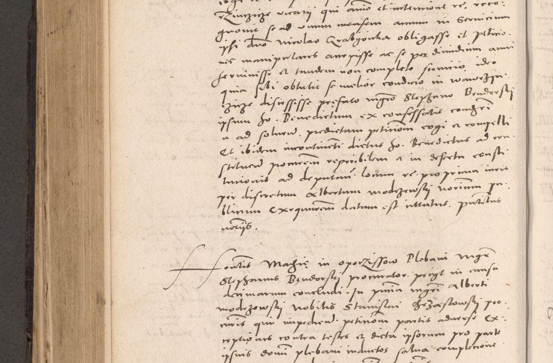 Zdjęcie nr 716 dla obiektu archiwalnego: Acta actorum causarum, sententiarum tam diffinitivarum quam interloquutoriarum, decretorum, obligationum, quietationum et constitutionum procuratorum coram reverendo domino Stanislao Schlomovski praeposito Calissiensi, archidiacono Sandecensi, canonico vicarioque in spiritualibus generali Cracocoviensi ad annum Domini millesimum quingentesimum quinquagesimum sextum, cuius indicatio quatuor decima, pontificatus sanctissimi in Christo patris domini Pauli divina providencia pape quarti anno ipsius