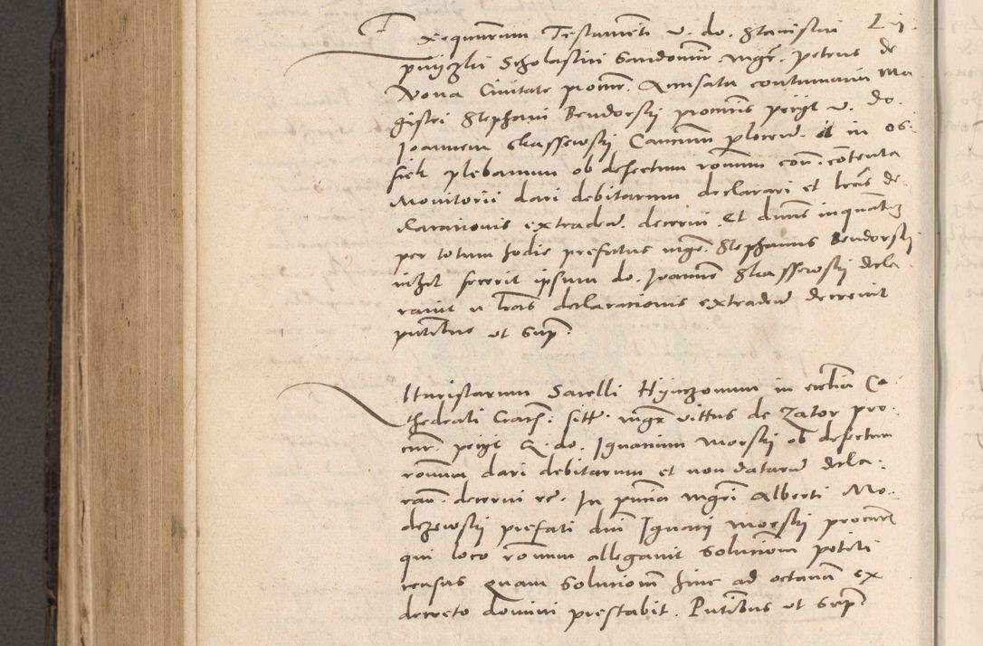 Zdjęcie nr 714 dla obiektu archiwalnego: Acta actorum causarum, sententiarum tam diffinitivarum quam interloquutoriarum, decretorum, obligationum, quietationum et constitutionum procuratorum coram reverendo domino Stanislao Schlomovski praeposito Calissiensi, archidiacono Sandecensi, canonico vicarioque in spiritualibus generali Cracocoviensi ad annum Domini millesimum quingentesimum quinquagesimum sextum, cuius indicatio quatuor decima, pontificatus sanctissimi in Christo patris domini Pauli divina providencia pape quarti anno ipsius