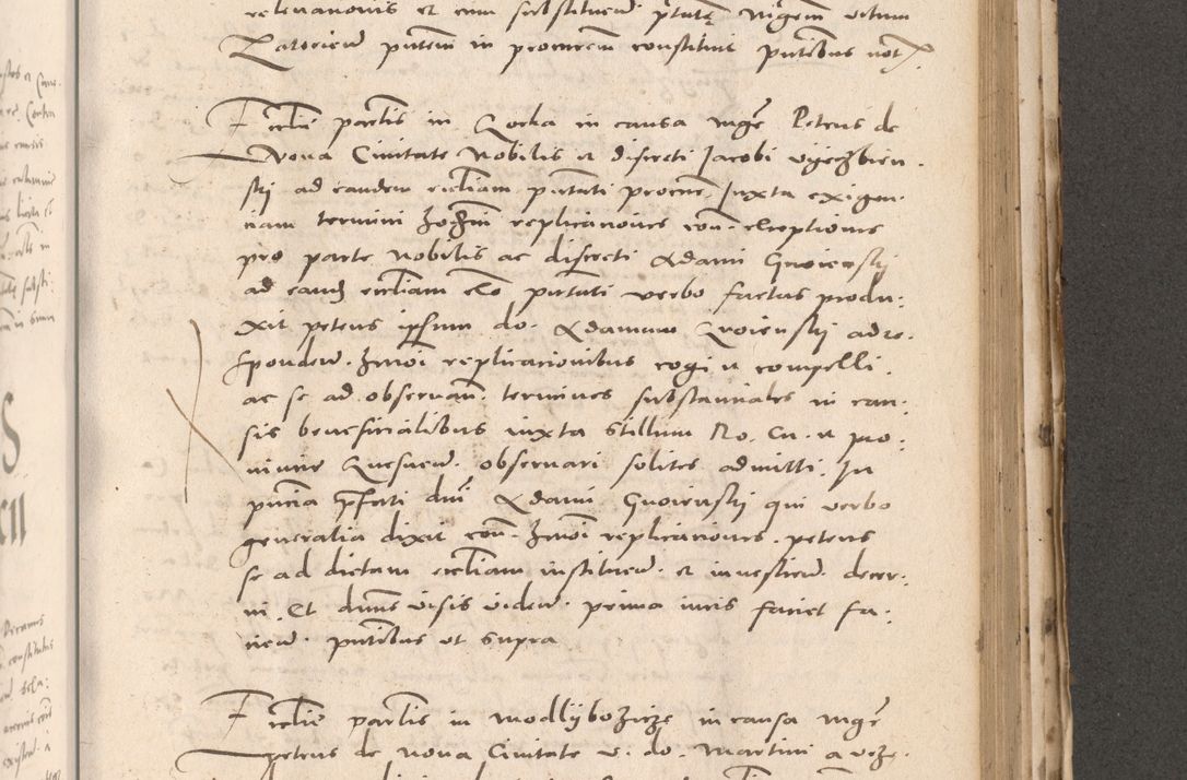 Zdjęcie nr 713 dla obiektu archiwalnego: Acta actorum causarum, sententiarum tam diffinitivarum quam interloquutoriarum, decretorum, obligationum, quietationum et constitutionum procuratorum coram reverendo domino Stanislao Schlomovski praeposito Calissiensi, archidiacono Sandecensi, canonico vicarioque in spiritualibus generali Cracocoviensi ad annum Domini millesimum quingentesimum quinquagesimum sextum, cuius indicatio quatuor decima, pontificatus sanctissimi in Christo patris domini Pauli divina providencia pape quarti anno ipsius