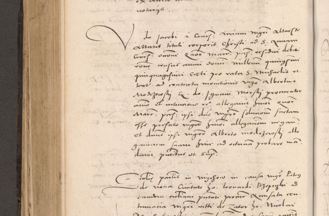 Zdjęcie nr 702 dla obiektu archiwalnego: Acta actorum causarum, sententiarum tam diffinitivarum quam interloquutoriarum, decretorum, obligationum, quietationum et constitutionum procuratorum coram reverendo domino Stanislao Schlomovski praeposito Calissiensi, archidiacono Sandecensi, canonico vicarioque in spiritualibus generali Cracocoviensi ad annum Domini millesimum quingentesimum quinquagesimum sextum, cuius indicatio quatuor decima, pontificatus sanctissimi in Christo patris domini Pauli divina providencia pape quarti anno ipsius