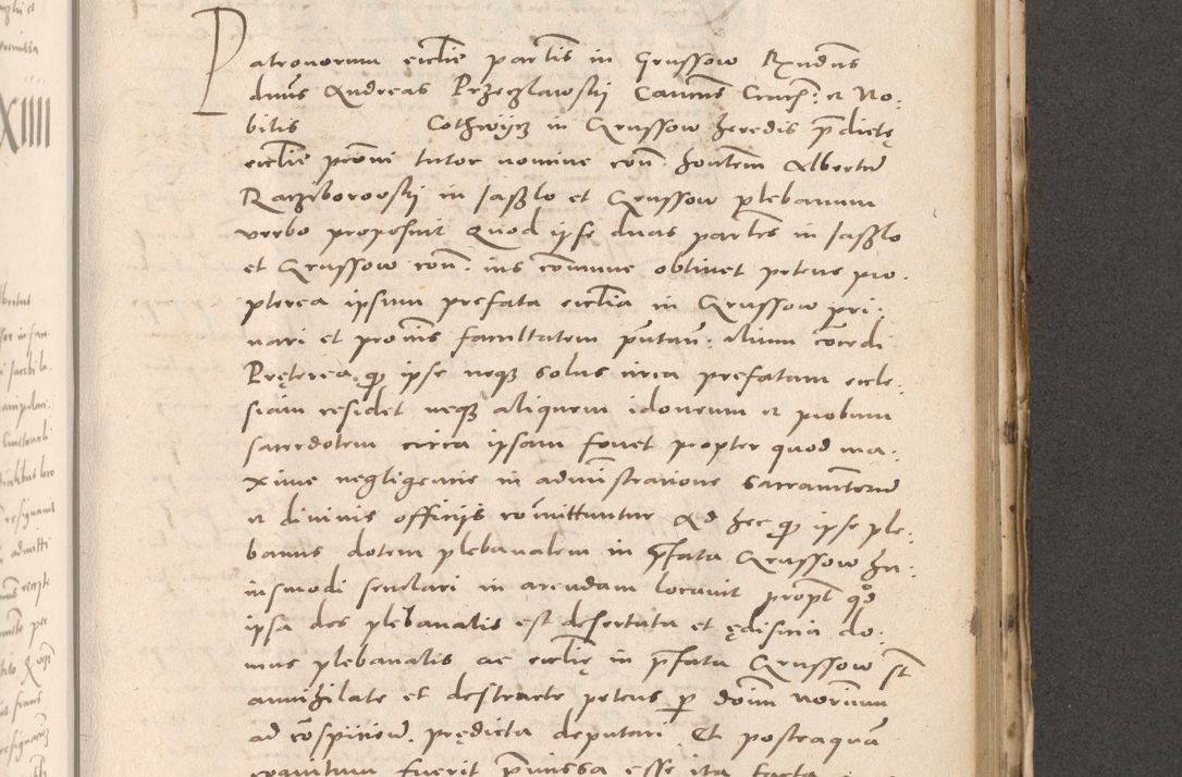 Zdjęcie nr 697 dla obiektu archiwalnego: Acta actorum causarum, sententiarum tam diffinitivarum quam interloquutoriarum, decretorum, obligationum, quietationum et constitutionum procuratorum coram reverendo domino Stanislao Schlomovski praeposito Calissiensi, archidiacono Sandecensi, canonico vicarioque in spiritualibus generali Cracocoviensi ad annum Domini millesimum quingentesimum quinquagesimum sextum, cuius indicatio quatuor decima, pontificatus sanctissimi in Christo patris domini Pauli divina providencia pape quarti anno ipsius