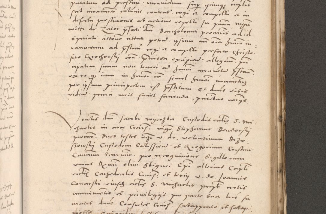 Zdjęcie nr 689 dla obiektu archiwalnego: Acta actorum causarum, sententiarum tam diffinitivarum quam interloquutoriarum, decretorum, obligationum, quietationum et constitutionum procuratorum coram reverendo domino Stanislao Schlomovski praeposito Calissiensi, archidiacono Sandecensi, canonico vicarioque in spiritualibus generali Cracocoviensi ad annum Domini millesimum quingentesimum quinquagesimum sextum, cuius indicatio quatuor decima, pontificatus sanctissimi in Christo patris domini Pauli divina providencia pape quarti anno ipsius