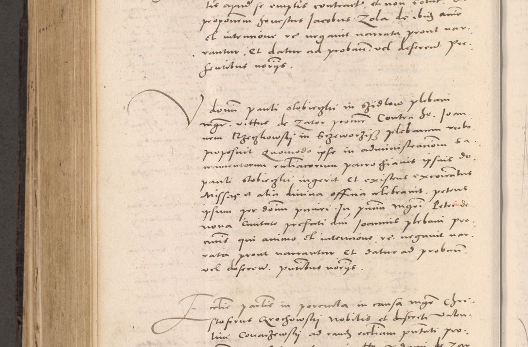 Zdjęcie nr 690 dla obiektu archiwalnego: Acta actorum causarum, sententiarum tam diffinitivarum quam interloquutoriarum, decretorum, obligationum, quietationum et constitutionum procuratorum coram reverendo domino Stanislao Schlomovski praeposito Calissiensi, archidiacono Sandecensi, canonico vicarioque in spiritualibus generali Cracocoviensi ad annum Domini millesimum quingentesimum quinquagesimum sextum, cuius indicatio quatuor decima, pontificatus sanctissimi in Christo patris domini Pauli divina providencia pape quarti anno ipsius