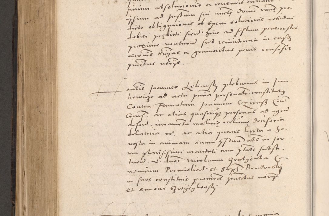 Zdjęcie nr 686 dla obiektu archiwalnego: Acta actorum causarum, sententiarum tam diffinitivarum quam interloquutoriarum, decretorum, obligationum, quietationum et constitutionum procuratorum coram reverendo domino Stanislao Schlomovski praeposito Calissiensi, archidiacono Sandecensi, canonico vicarioque in spiritualibus generali Cracocoviensi ad annum Domini millesimum quingentesimum quinquagesimum sextum, cuius indicatio quatuor decima, pontificatus sanctissimi in Christo patris domini Pauli divina providencia pape quarti anno ipsius