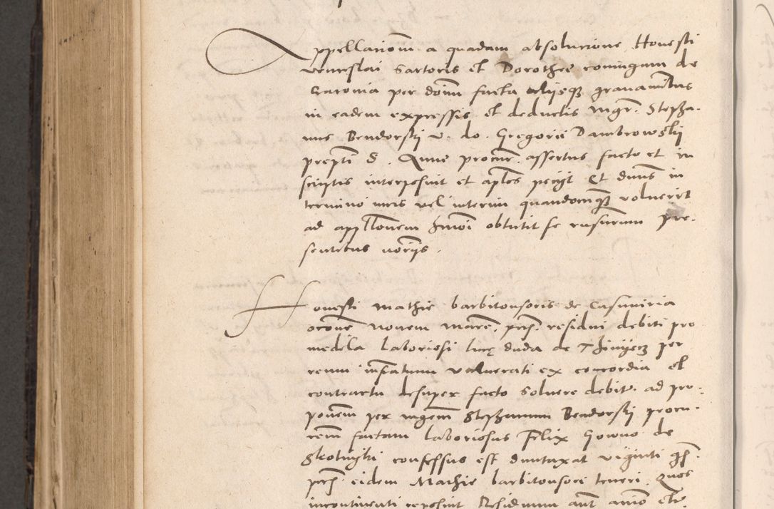 Zdjęcie nr 684 dla obiektu archiwalnego: Acta actorum causarum, sententiarum tam diffinitivarum quam interloquutoriarum, decretorum, obligationum, quietationum et constitutionum procuratorum coram reverendo domino Stanislao Schlomovski praeposito Calissiensi, archidiacono Sandecensi, canonico vicarioque in spiritualibus generali Cracocoviensi ad annum Domini millesimum quingentesimum quinquagesimum sextum, cuius indicatio quatuor decima, pontificatus sanctissimi in Christo patris domini Pauli divina providencia pape quarti anno ipsius