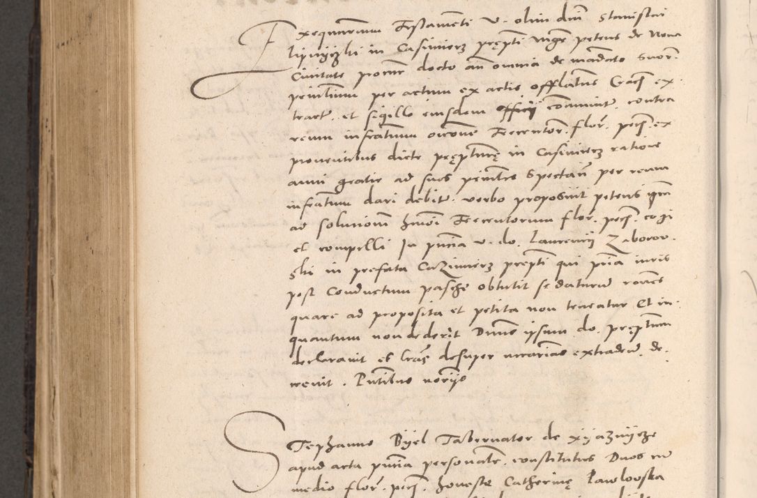 Zdjęcie nr 688 dla obiektu archiwalnego: Acta actorum causarum, sententiarum tam diffinitivarum quam interloquutoriarum, decretorum, obligationum, quietationum et constitutionum procuratorum coram reverendo domino Stanislao Schlomovski praeposito Calissiensi, archidiacono Sandecensi, canonico vicarioque in spiritualibus generali Cracocoviensi ad annum Domini millesimum quingentesimum quinquagesimum sextum, cuius indicatio quatuor decima, pontificatus sanctissimi in Christo patris domini Pauli divina providencia pape quarti anno ipsius