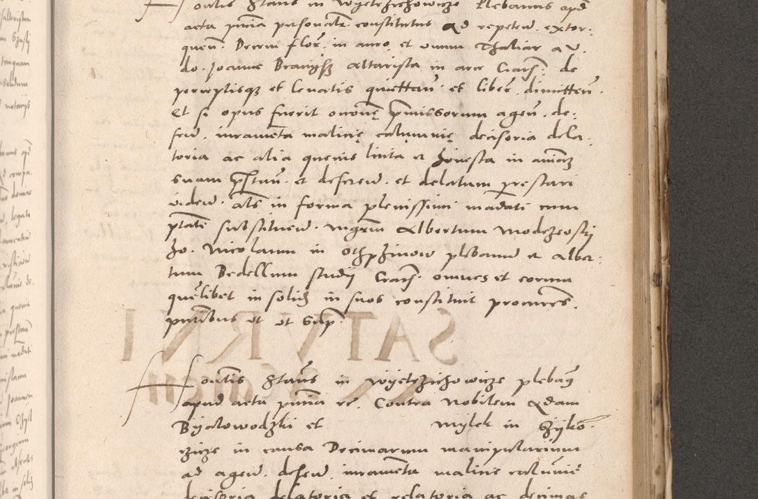 Zdjęcie nr 679 dla obiektu archiwalnego: Acta actorum causarum, sententiarum tam diffinitivarum quam interloquutoriarum, decretorum, obligationum, quietationum et constitutionum procuratorum coram reverendo domino Stanislao Schlomovski praeposito Calissiensi, archidiacono Sandecensi, canonico vicarioque in spiritualibus generali Cracocoviensi ad annum Domini millesimum quingentesimum quinquagesimum sextum, cuius indicatio quatuor decima, pontificatus sanctissimi in Christo patris domini Pauli divina providencia pape quarti anno ipsius