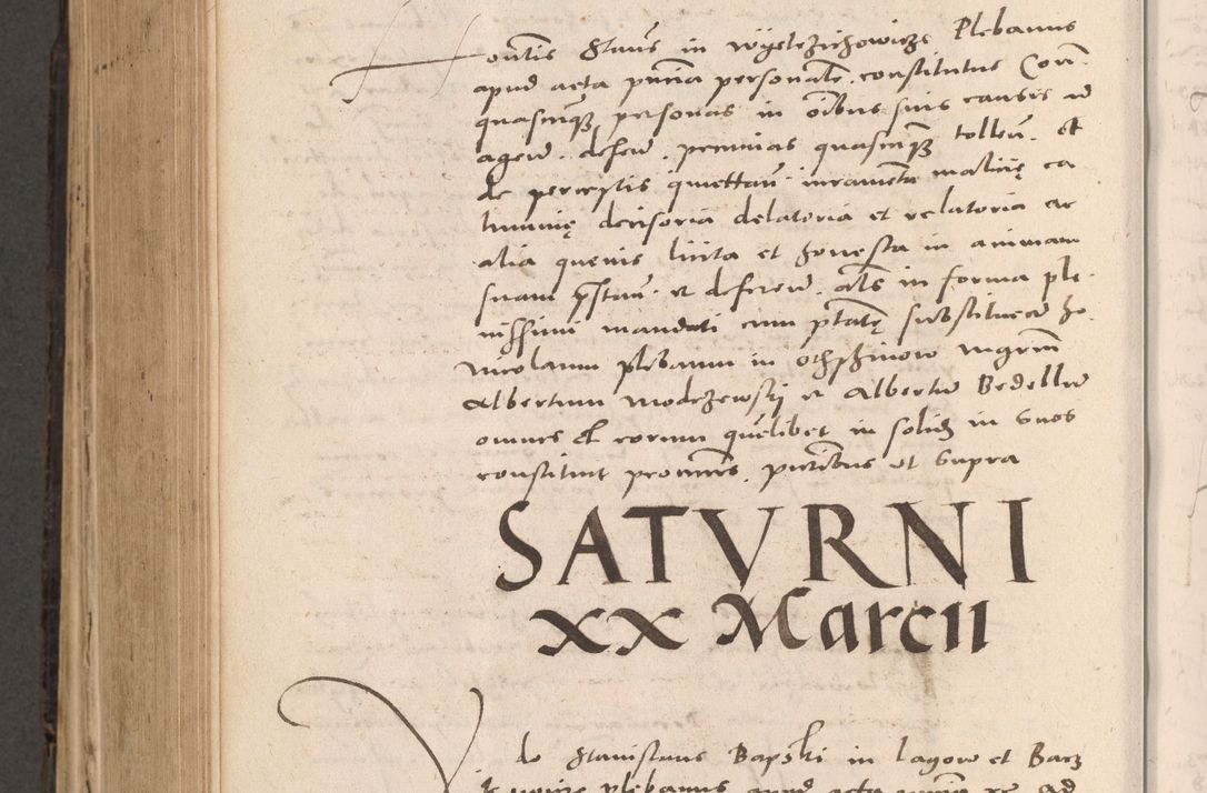 Zdjęcie nr 680 dla obiektu archiwalnego: Acta actorum causarum, sententiarum tam diffinitivarum quam interloquutoriarum, decretorum, obligationum, quietationum et constitutionum procuratorum coram reverendo domino Stanislao Schlomovski praeposito Calissiensi, archidiacono Sandecensi, canonico vicarioque in spiritualibus generali Cracocoviensi ad annum Domini millesimum quingentesimum quinquagesimum sextum, cuius indicatio quatuor decima, pontificatus sanctissimi in Christo patris domini Pauli divina providencia pape quarti anno ipsius