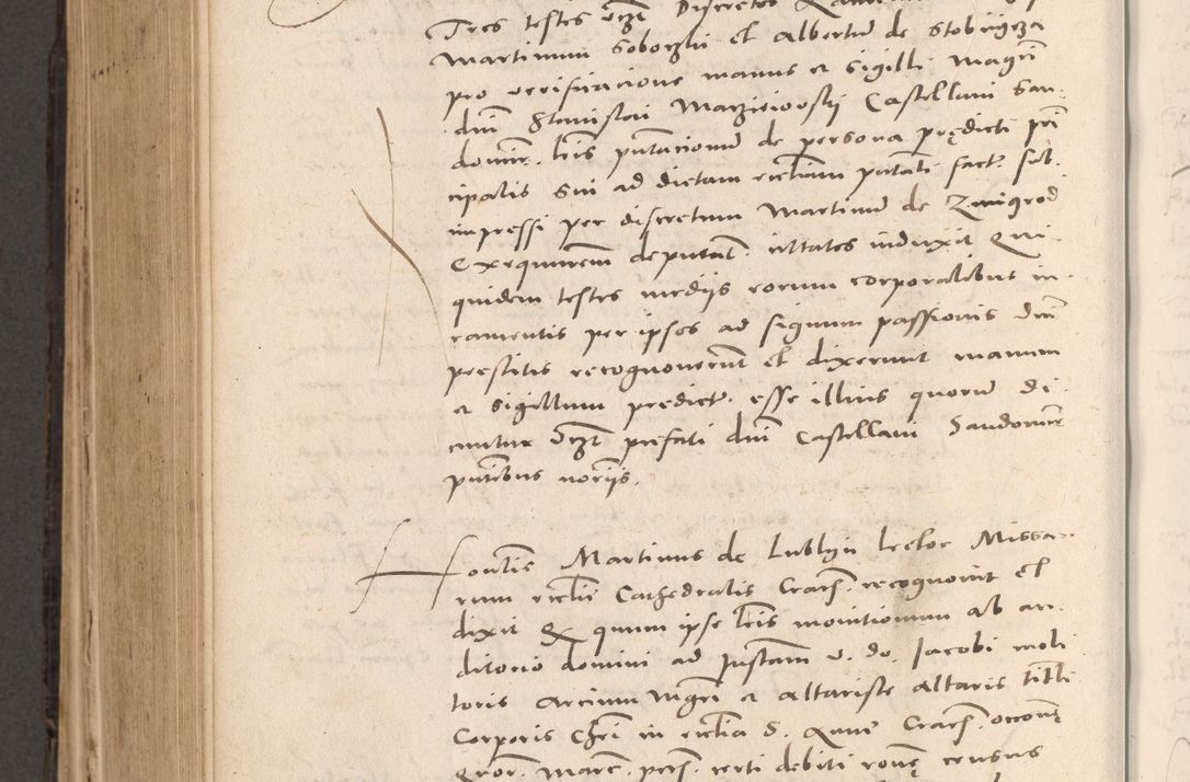 Zdjęcie nr 674 dla obiektu archiwalnego: Acta actorum causarum, sententiarum tam diffinitivarum quam interloquutoriarum, decretorum, obligationum, quietationum et constitutionum procuratorum coram reverendo domino Stanislao Schlomovski praeposito Calissiensi, archidiacono Sandecensi, canonico vicarioque in spiritualibus generali Cracocoviensi ad annum Domini millesimum quingentesimum quinquagesimum sextum, cuius indicatio quatuor decima, pontificatus sanctissimi in Christo patris domini Pauli divina providencia pape quarti anno ipsius