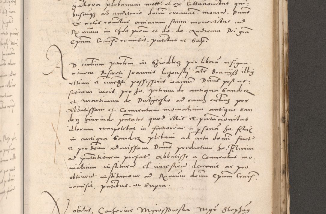 Zdjęcie nr 673 dla obiektu archiwalnego: Acta actorum causarum, sententiarum tam diffinitivarum quam interloquutoriarum, decretorum, obligationum, quietationum et constitutionum procuratorum coram reverendo domino Stanislao Schlomovski praeposito Calissiensi, archidiacono Sandecensi, canonico vicarioque in spiritualibus generali Cracocoviensi ad annum Domini millesimum quingentesimum quinquagesimum sextum, cuius indicatio quatuor decima, pontificatus sanctissimi in Christo patris domini Pauli divina providencia pape quarti anno ipsius