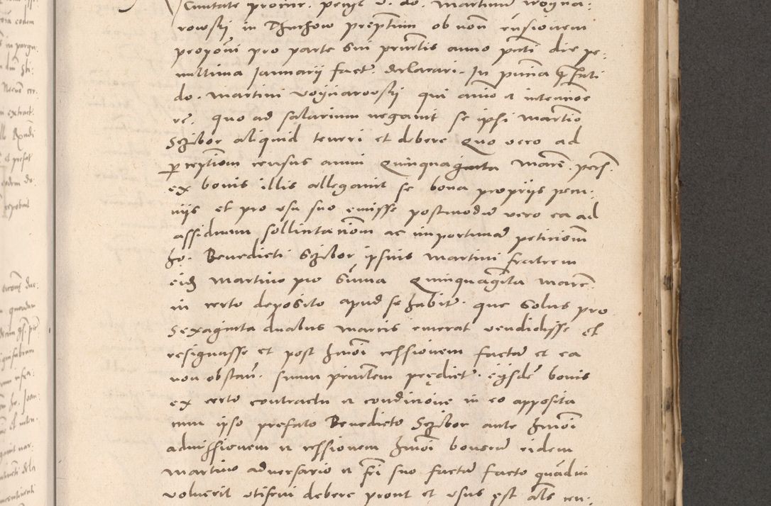 Zdjęcie nr 671 dla obiektu archiwalnego: Acta actorum causarum, sententiarum tam diffinitivarum quam interloquutoriarum, decretorum, obligationum, quietationum et constitutionum procuratorum coram reverendo domino Stanislao Schlomovski praeposito Calissiensi, archidiacono Sandecensi, canonico vicarioque in spiritualibus generali Cracocoviensi ad annum Domini millesimum quingentesimum quinquagesimum sextum, cuius indicatio quatuor decima, pontificatus sanctissimi in Christo patris domini Pauli divina providencia pape quarti anno ipsius