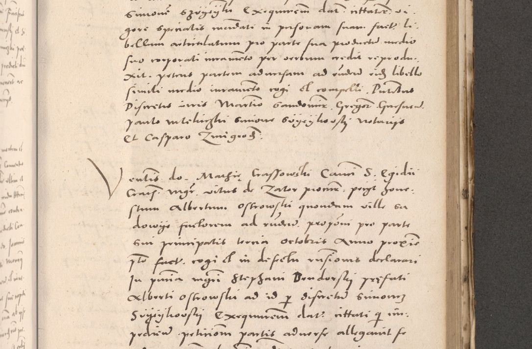 Zdjęcie nr 655 dla obiektu archiwalnego: Acta actorum causarum, sententiarum tam diffinitivarum quam interloquutoriarum, decretorum, obligationum, quietationum et constitutionum procuratorum coram reverendo domino Stanislao Schlomovski praeposito Calissiensi, archidiacono Sandecensi, canonico vicarioque in spiritualibus generali Cracocoviensi ad annum Domini millesimum quingentesimum quinquagesimum sextum, cuius indicatio quatuor decima, pontificatus sanctissimi in Christo patris domini Pauli divina providencia pape quarti anno ipsius