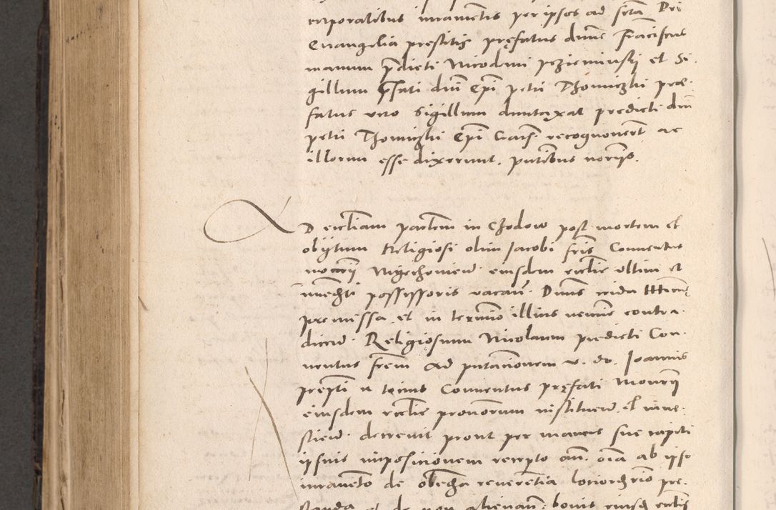 Zdjęcie nr 654 dla obiektu archiwalnego: Acta actorum causarum, sententiarum tam diffinitivarum quam interloquutoriarum, decretorum, obligationum, quietationum et constitutionum procuratorum coram reverendo domino Stanislao Schlomovski praeposito Calissiensi, archidiacono Sandecensi, canonico vicarioque in spiritualibus generali Cracocoviensi ad annum Domini millesimum quingentesimum quinquagesimum sextum, cuius indicatio quatuor decima, pontificatus sanctissimi in Christo patris domini Pauli divina providencia pape quarti anno ipsius