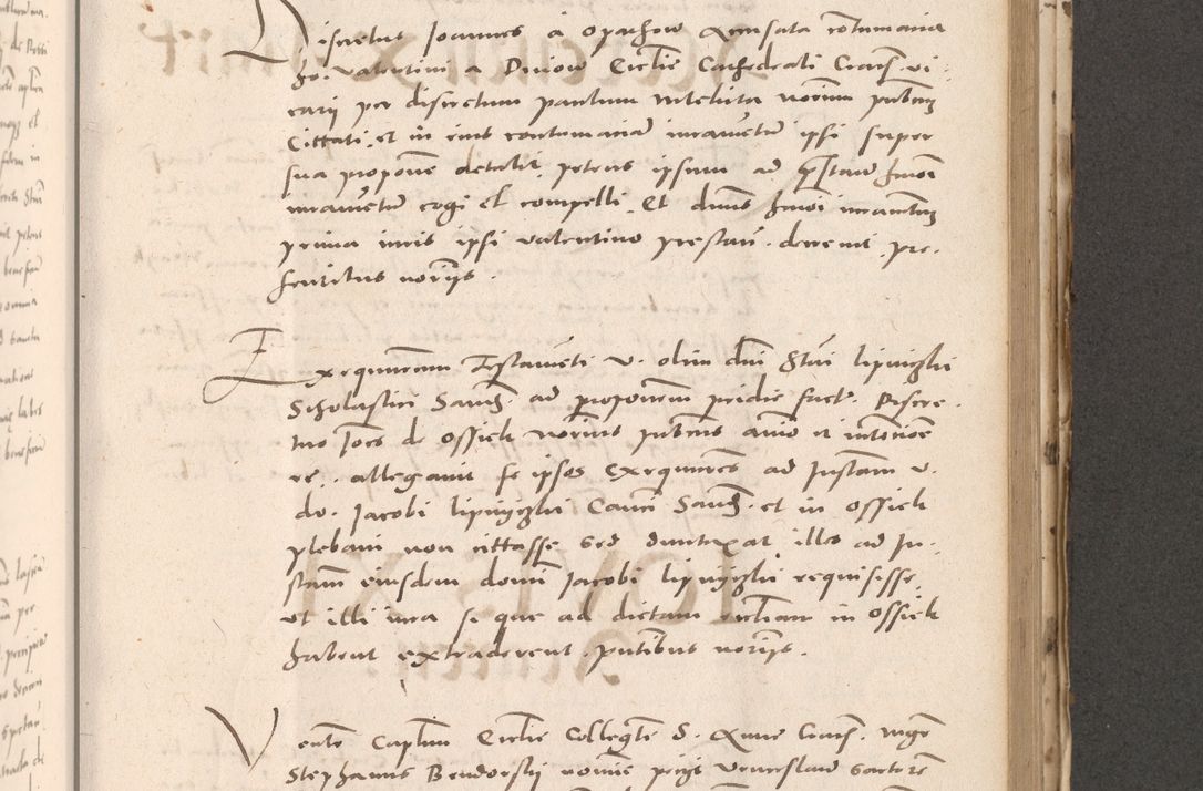 Zdjęcie nr 647 dla obiektu archiwalnego: Acta actorum causarum, sententiarum tam diffinitivarum quam interloquutoriarum, decretorum, obligationum, quietationum et constitutionum procuratorum coram reverendo domino Stanislao Schlomovski praeposito Calissiensi, archidiacono Sandecensi, canonico vicarioque in spiritualibus generali Cracocoviensi ad annum Domini millesimum quingentesimum quinquagesimum sextum, cuius indicatio quatuor decima, pontificatus sanctissimi in Christo patris domini Pauli divina providencia pape quarti anno ipsius