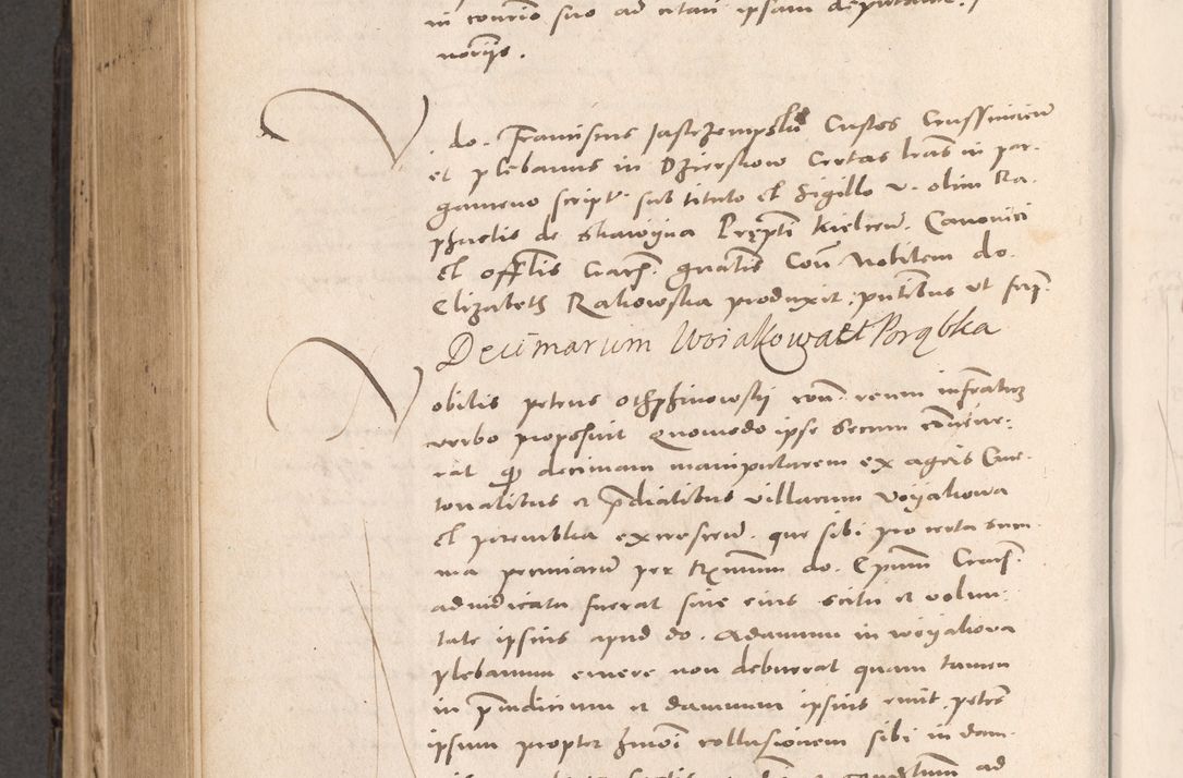 Zdjęcie nr 642 dla obiektu archiwalnego: Acta actorum causarum, sententiarum tam diffinitivarum quam interloquutoriarum, decretorum, obligationum, quietationum et constitutionum procuratorum coram reverendo domino Stanislao Schlomovski praeposito Calissiensi, archidiacono Sandecensi, canonico vicarioque in spiritualibus generali Cracocoviensi ad annum Domini millesimum quingentesimum quinquagesimum sextum, cuius indicatio quatuor decima, pontificatus sanctissimi in Christo patris domini Pauli divina providencia pape quarti anno ipsius