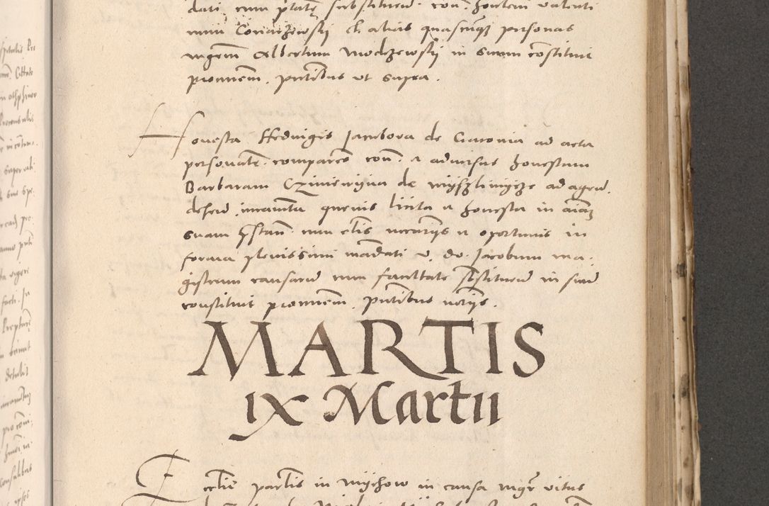 Zdjęcie nr 639 dla obiektu archiwalnego: Acta actorum causarum, sententiarum tam diffinitivarum quam interloquutoriarum, decretorum, obligationum, quietationum et constitutionum procuratorum coram reverendo domino Stanislao Schlomovski praeposito Calissiensi, archidiacono Sandecensi, canonico vicarioque in spiritualibus generali Cracocoviensi ad annum Domini millesimum quingentesimum quinquagesimum sextum, cuius indicatio quatuor decima, pontificatus sanctissimi in Christo patris domini Pauli divina providencia pape quarti anno ipsius