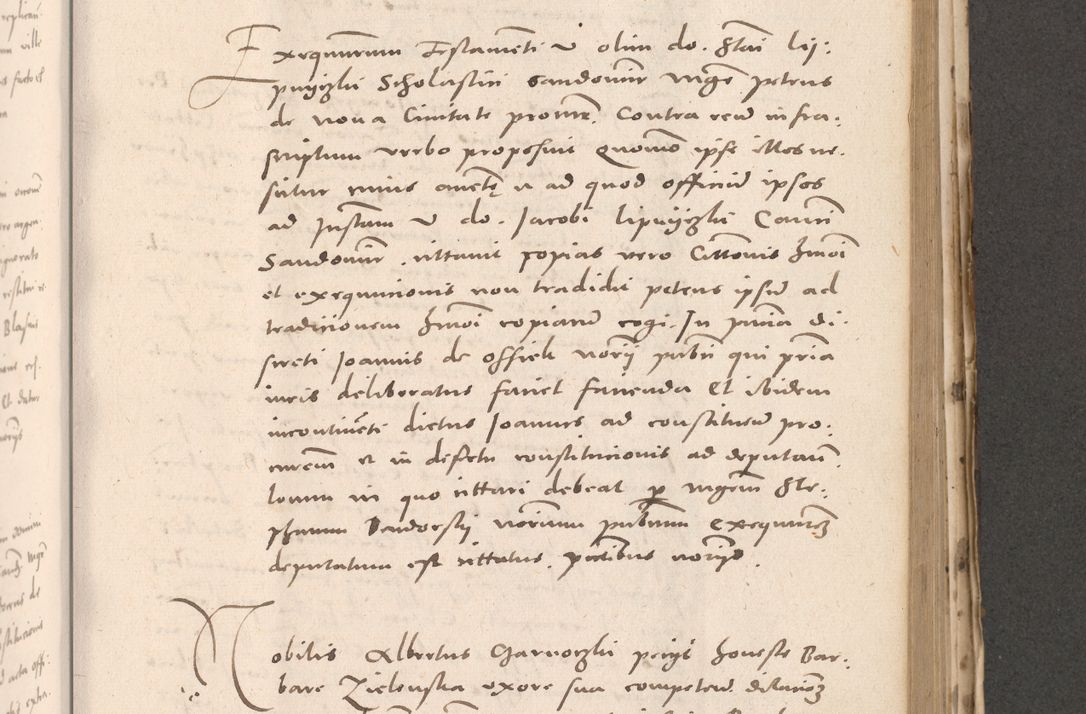Zdjęcie nr 637 dla obiektu archiwalnego: Acta actorum causarum, sententiarum tam diffinitivarum quam interloquutoriarum, decretorum, obligationum, quietationum et constitutionum procuratorum coram reverendo domino Stanislao Schlomovski praeposito Calissiensi, archidiacono Sandecensi, canonico vicarioque in spiritualibus generali Cracocoviensi ad annum Domini millesimum quingentesimum quinquagesimum sextum, cuius indicatio quatuor decima, pontificatus sanctissimi in Christo patris domini Pauli divina providencia pape quarti anno ipsius