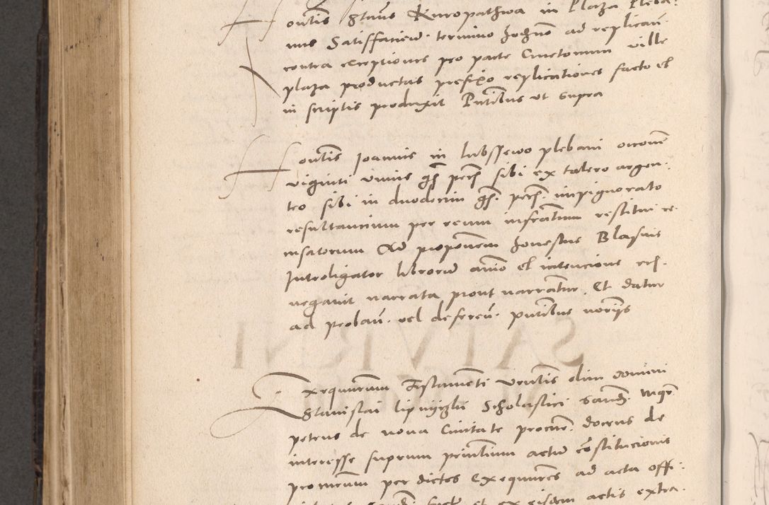 Zdjęcie nr 636 dla obiektu archiwalnego: Acta actorum causarum, sententiarum tam diffinitivarum quam interloquutoriarum, decretorum, obligationum, quietationum et constitutionum procuratorum coram reverendo domino Stanislao Schlomovski praeposito Calissiensi, archidiacono Sandecensi, canonico vicarioque in spiritualibus generali Cracocoviensi ad annum Domini millesimum quingentesimum quinquagesimum sextum, cuius indicatio quatuor decima, pontificatus sanctissimi in Christo patris domini Pauli divina providencia pape quarti anno ipsius