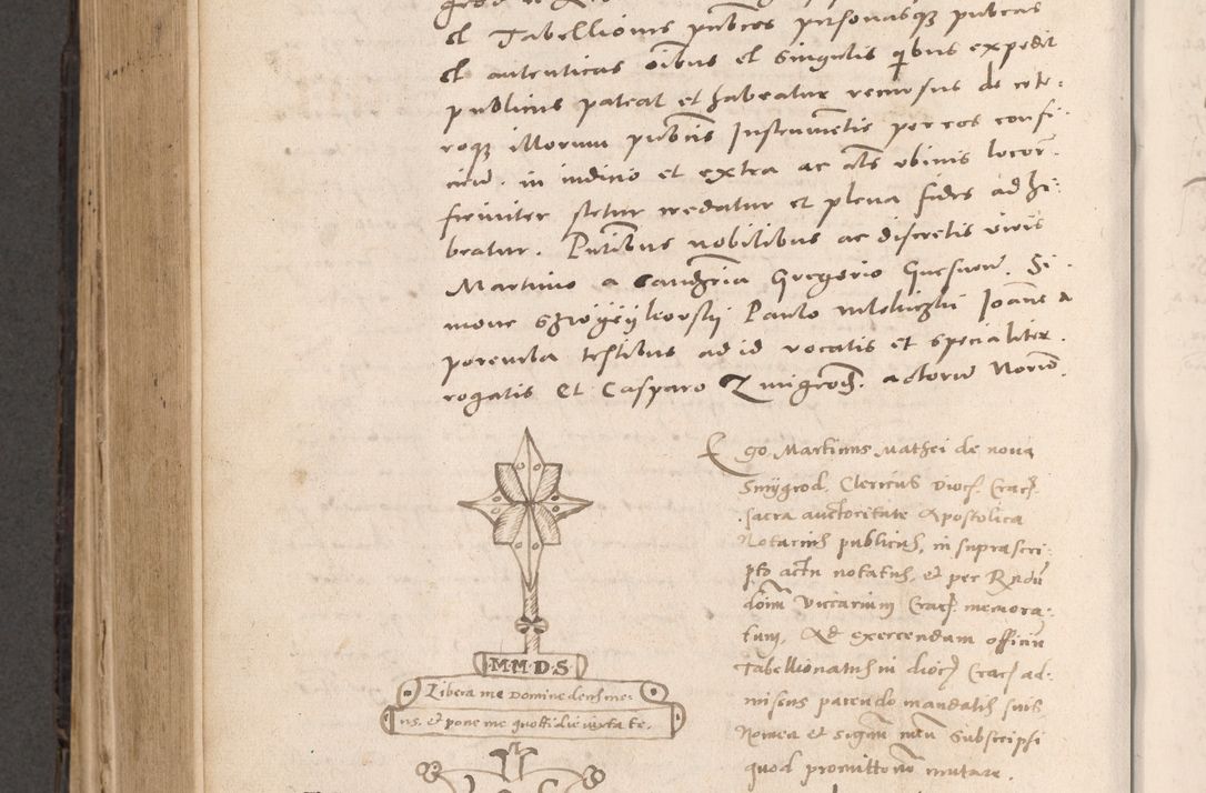 Zdjęcie nr 630 dla obiektu archiwalnego: Acta actorum causarum, sententiarum tam diffinitivarum quam interloquutoriarum, decretorum, obligationum, quietationum et constitutionum procuratorum coram reverendo domino Stanislao Schlomovski praeposito Calissiensi, archidiacono Sandecensi, canonico vicarioque in spiritualibus generali Cracocoviensi ad annum Domini millesimum quingentesimum quinquagesimum sextum, cuius indicatio quatuor decima, pontificatus sanctissimi in Christo patris domini Pauli divina providencia pape quarti anno ipsius