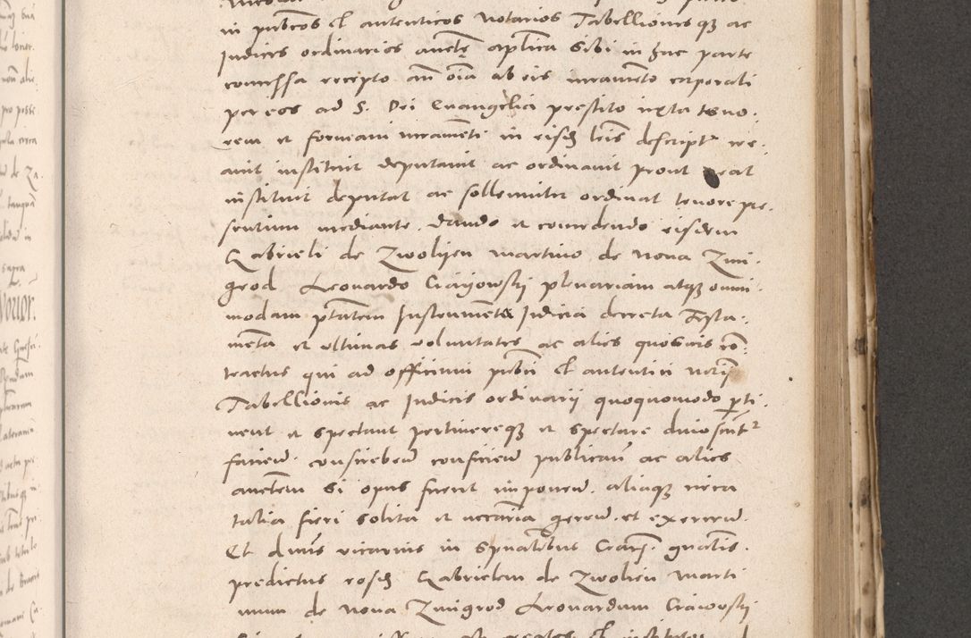 Zdjęcie nr 629 dla obiektu archiwalnego: Acta actorum causarum, sententiarum tam diffinitivarum quam interloquutoriarum, decretorum, obligationum, quietationum et constitutionum procuratorum coram reverendo domino Stanislao Schlomovski praeposito Calissiensi, archidiacono Sandecensi, canonico vicarioque in spiritualibus generali Cracocoviensi ad annum Domini millesimum quingentesimum quinquagesimum sextum, cuius indicatio quatuor decima, pontificatus sanctissimi in Christo patris domini Pauli divina providencia pape quarti anno ipsius