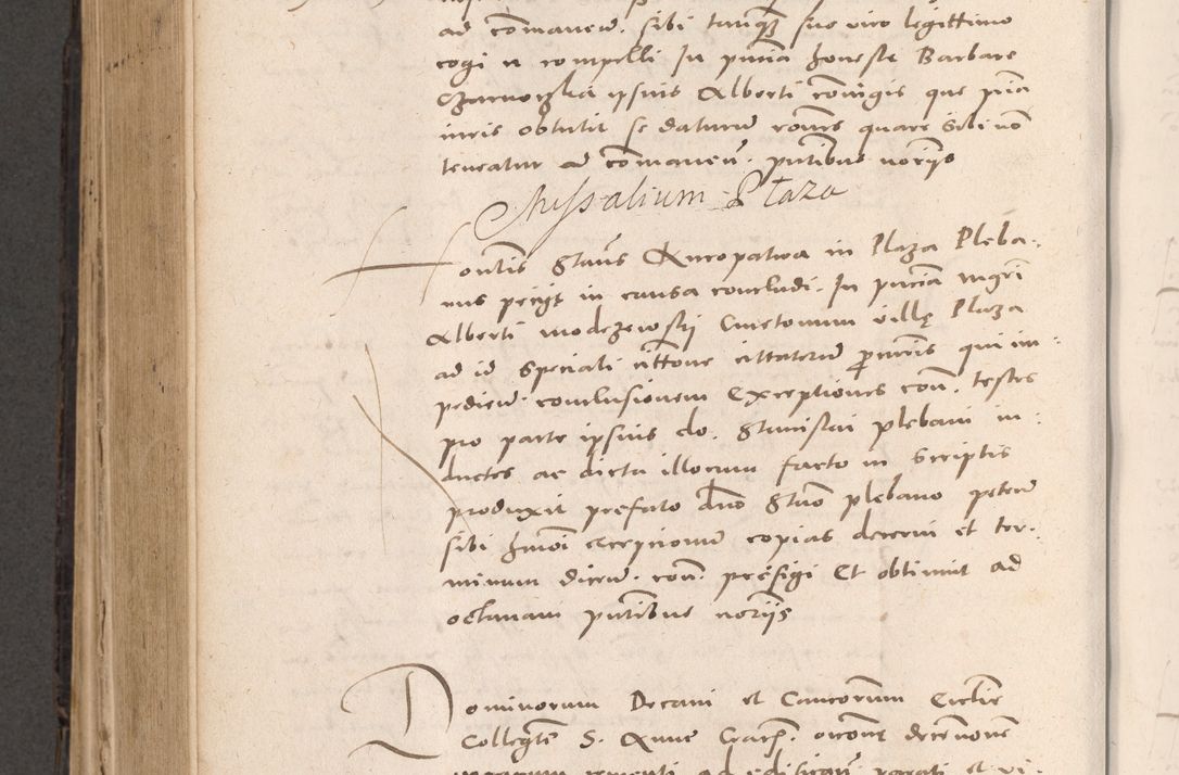 Zdjęcie nr 626 dla obiektu archiwalnego: Acta actorum causarum, sententiarum tam diffinitivarum quam interloquutoriarum, decretorum, obligationum, quietationum et constitutionum procuratorum coram reverendo domino Stanislao Schlomovski praeposito Calissiensi, archidiacono Sandecensi, canonico vicarioque in spiritualibus generali Cracocoviensi ad annum Domini millesimum quingentesimum quinquagesimum sextum, cuius indicatio quatuor decima, pontificatus sanctissimi in Christo patris domini Pauli divina providencia pape quarti anno ipsius