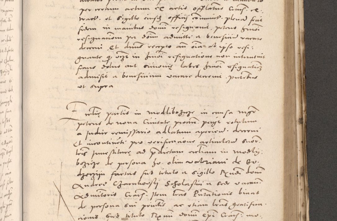 Zdjęcie nr 619 dla obiektu archiwalnego: Acta actorum causarum, sententiarum tam diffinitivarum quam interloquutoriarum, decretorum, obligationum, quietationum et constitutionum procuratorum coram reverendo domino Stanislao Schlomovski praeposito Calissiensi, archidiacono Sandecensi, canonico vicarioque in spiritualibus generali Cracocoviensi ad annum Domini millesimum quingentesimum quinquagesimum sextum, cuius indicatio quatuor decima, pontificatus sanctissimi in Christo patris domini Pauli divina providencia pape quarti anno ipsius