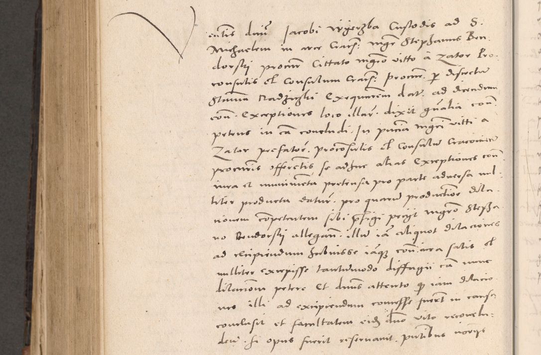 Zdjęcie nr 814 dla obiektu archiwalnego: Acta actorum causarum, sententiarum tam diffinitivarum quam interloquutoriarum, decretorum, obligationum, quietationum et constitutionum procuratorum coram reverendo domino Stanislao Schlomovski praeposito Calissiensi, archidiacono Sandecensi, canonico vicarioque in spiritualibus generali Cracocoviensi ad annum Domini millesimum quingentesimum quinquagesimum sextum, cuius indicatio quatuor decima, pontificatus sanctissimi in Christo patris domini Pauli divina providencia pape quarti anno ipsius