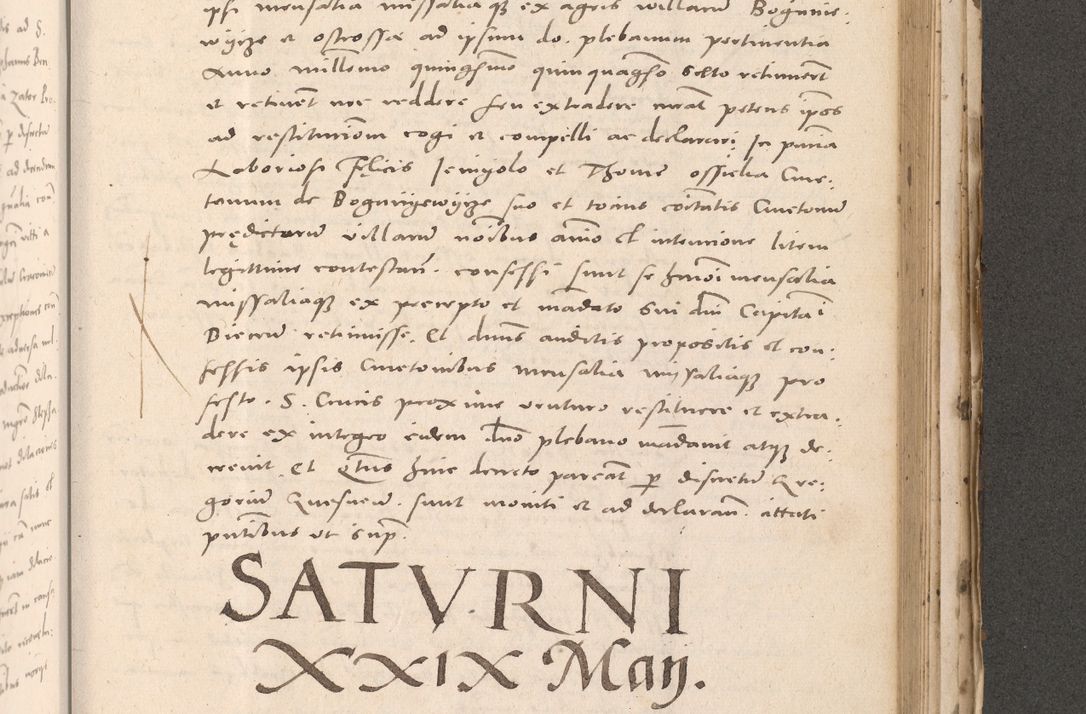 Zdjęcie nr 815 dla obiektu archiwalnego: Acta actorum causarum, sententiarum tam diffinitivarum quam interloquutoriarum, decretorum, obligationum, quietationum et constitutionum procuratorum coram reverendo domino Stanislao Schlomovski praeposito Calissiensi, archidiacono Sandecensi, canonico vicarioque in spiritualibus generali Cracocoviensi ad annum Domini millesimum quingentesimum quinquagesimum sextum, cuius indicatio quatuor decima, pontificatus sanctissimi in Christo patris domini Pauli divina providencia pape quarti anno ipsius