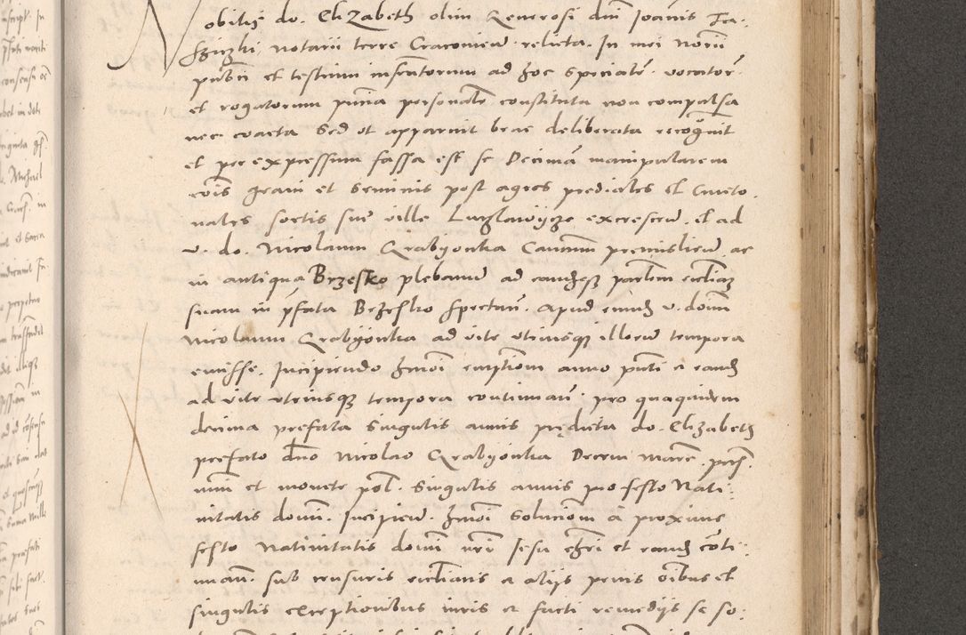 Zdjęcie nr 807 dla obiektu archiwalnego: Acta actorum causarum, sententiarum tam diffinitivarum quam interloquutoriarum, decretorum, obligationum, quietationum et constitutionum procuratorum coram reverendo domino Stanislao Schlomovski praeposito Calissiensi, archidiacono Sandecensi, canonico vicarioque in spiritualibus generali Cracocoviensi ad annum Domini millesimum quingentesimum quinquagesimum sextum, cuius indicatio quatuor decima, pontificatus sanctissimi in Christo patris domini Pauli divina providencia pape quarti anno ipsius
