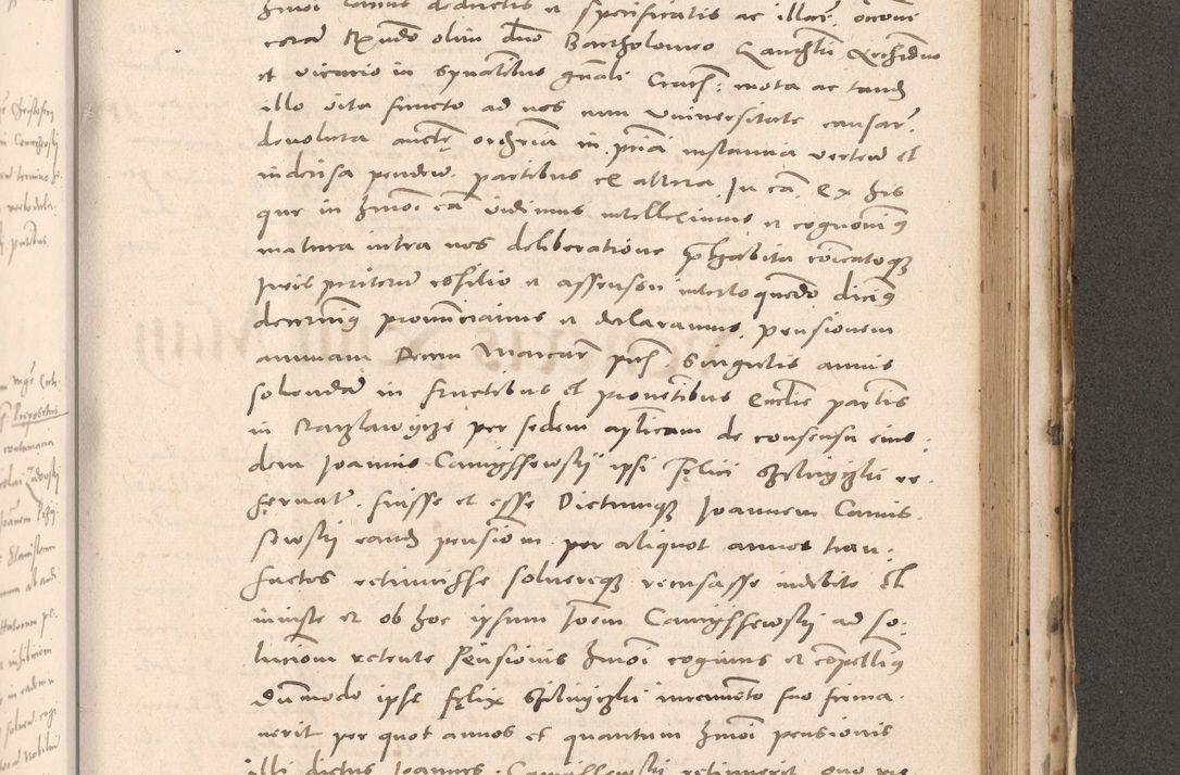 Zdjęcie nr 801 dla obiektu archiwalnego: Acta actorum causarum, sententiarum tam diffinitivarum quam interloquutoriarum, decretorum, obligationum, quietationum et constitutionum procuratorum coram reverendo domino Stanislao Schlomovski praeposito Calissiensi, archidiacono Sandecensi, canonico vicarioque in spiritualibus generali Cracocoviensi ad annum Domini millesimum quingentesimum quinquagesimum sextum, cuius indicatio quatuor decima, pontificatus sanctissimi in Christo patris domini Pauli divina providencia pape quarti anno ipsius