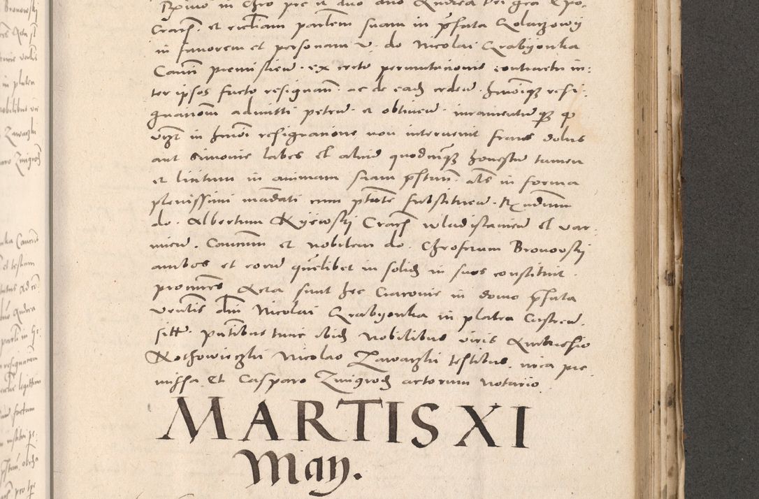 Zdjęcie nr 787 dla obiektu archiwalnego: Acta actorum causarum, sententiarum tam diffinitivarum quam interloquutoriarum, decretorum, obligationum, quietationum et constitutionum procuratorum coram reverendo domino Stanislao Schlomovski praeposito Calissiensi, archidiacono Sandecensi, canonico vicarioque in spiritualibus generali Cracocoviensi ad annum Domini millesimum quingentesimum quinquagesimum sextum, cuius indicatio quatuor decima, pontificatus sanctissimi in Christo patris domini Pauli divina providencia pape quarti anno ipsius