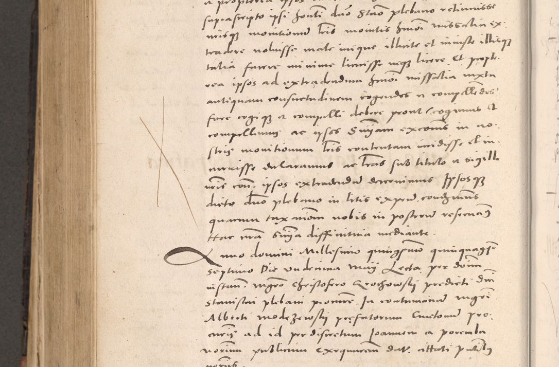 Zdjęcie nr 790 dla obiektu archiwalnego: Acta actorum causarum, sententiarum tam diffinitivarum quam interloquutoriarum, decretorum, obligationum, quietationum et constitutionum procuratorum coram reverendo domino Stanislao Schlomovski praeposito Calissiensi, archidiacono Sandecensi, canonico vicarioque in spiritualibus generali Cracocoviensi ad annum Domini millesimum quingentesimum quinquagesimum sextum, cuius indicatio quatuor decima, pontificatus sanctissimi in Christo patris domini Pauli divina providencia pape quarti anno ipsius