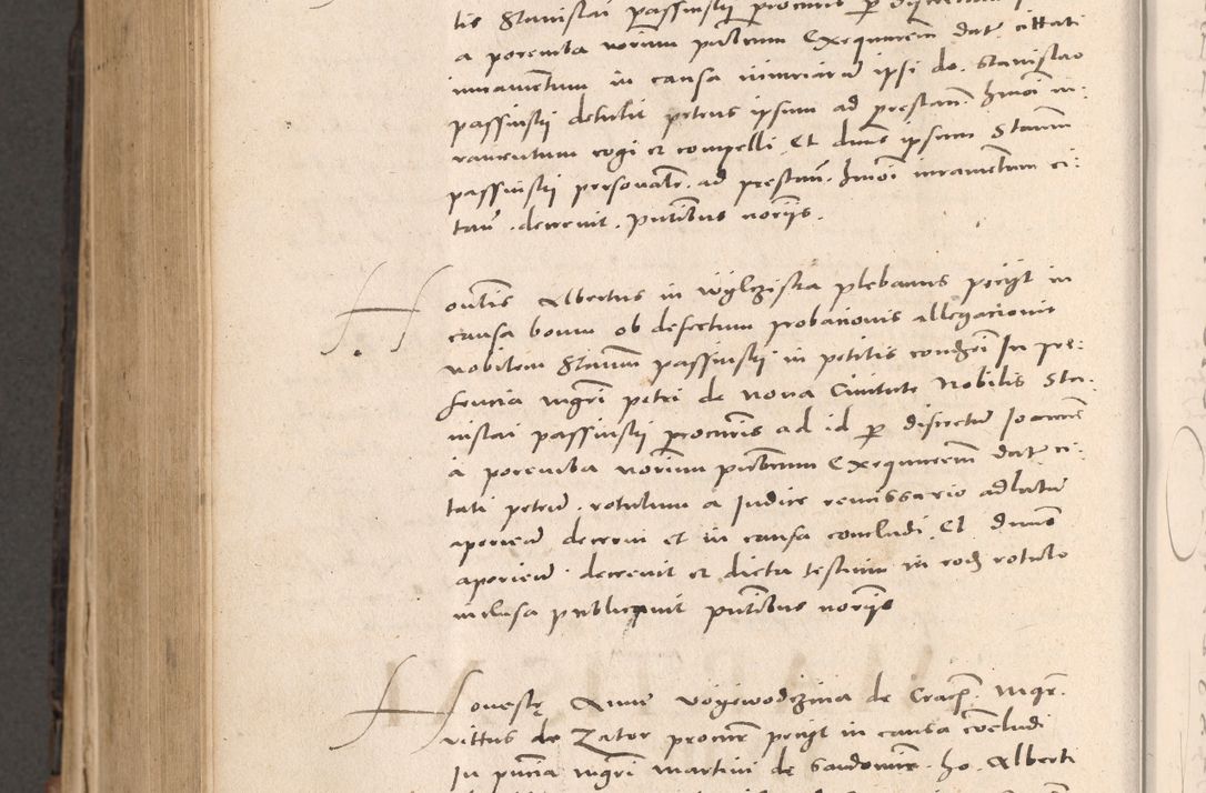 Zdjęcie nr 788 dla obiektu archiwalnego: Acta actorum causarum, sententiarum tam diffinitivarum quam interloquutoriarum, decretorum, obligationum, quietationum et constitutionum procuratorum coram reverendo domino Stanislao Schlomovski praeposito Calissiensi, archidiacono Sandecensi, canonico vicarioque in spiritualibus generali Cracocoviensi ad annum Domini millesimum quingentesimum quinquagesimum sextum, cuius indicatio quatuor decima, pontificatus sanctissimi in Christo patris domini Pauli divina providencia pape quarti anno ipsius