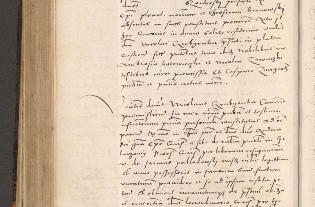 Zdjęcie nr 786 dla obiektu archiwalnego: Acta actorum causarum, sententiarum tam diffinitivarum quam interloquutoriarum, decretorum, obligationum, quietationum et constitutionum procuratorum coram reverendo domino Stanislao Schlomovski praeposito Calissiensi, archidiacono Sandecensi, canonico vicarioque in spiritualibus generali Cracocoviensi ad annum Domini millesimum quingentesimum quinquagesimum sextum, cuius indicatio quatuor decima, pontificatus sanctissimi in Christo patris domini Pauli divina providencia pape quarti anno ipsius