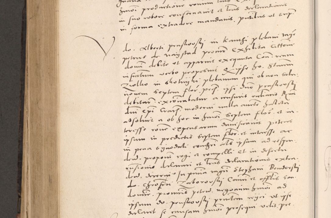Zdjęcie nr 772 dla obiektu archiwalnego: Acta actorum causarum, sententiarum tam diffinitivarum quam interloquutoriarum, decretorum, obligationum, quietationum et constitutionum procuratorum coram reverendo domino Stanislao Schlomovski praeposito Calissiensi, archidiacono Sandecensi, canonico vicarioque in spiritualibus generali Cracocoviensi ad annum Domini millesimum quingentesimum quinquagesimum sextum, cuius indicatio quatuor decima, pontificatus sanctissimi in Christo patris domini Pauli divina providencia pape quarti anno ipsius