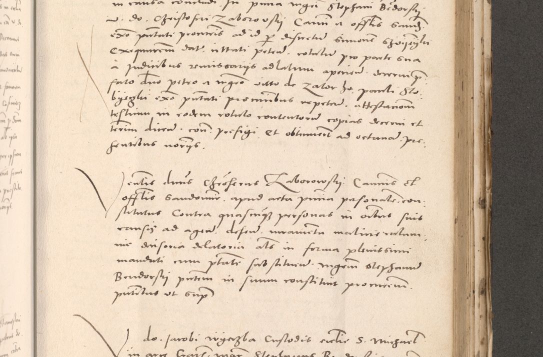 Zdjęcie nr 769 dla obiektu archiwalnego: Acta actorum causarum, sententiarum tam diffinitivarum quam interloquutoriarum, decretorum, obligationum, quietationum et constitutionum procuratorum coram reverendo domino Stanislao Schlomovski praeposito Calissiensi, archidiacono Sandecensi, canonico vicarioque in spiritualibus generali Cracocoviensi ad annum Domini millesimum quingentesimum quinquagesimum sextum, cuius indicatio quatuor decima, pontificatus sanctissimi in Christo patris domini Pauli divina providencia pape quarti anno ipsius