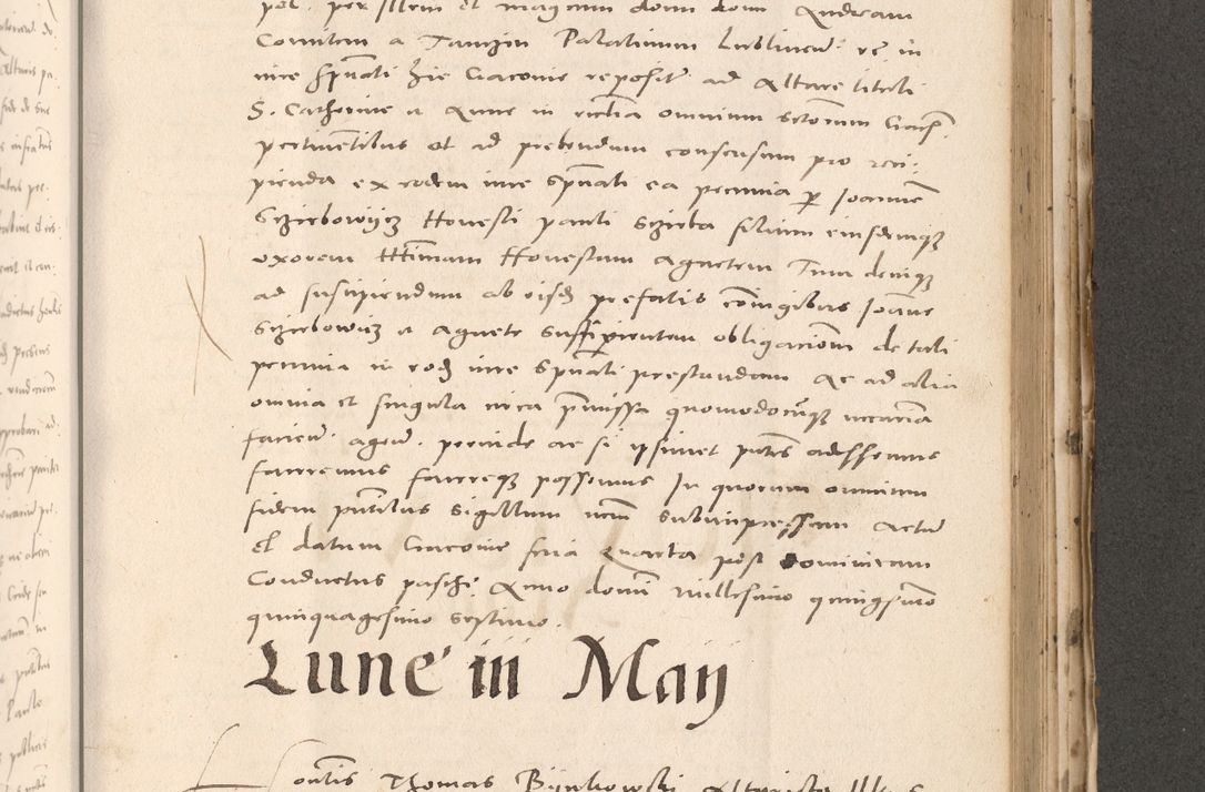 Zdjęcie nr 767 dla obiektu archiwalnego: Acta actorum causarum, sententiarum tam diffinitivarum quam interloquutoriarum, decretorum, obligationum, quietationum et constitutionum procuratorum coram reverendo domino Stanislao Schlomovski praeposito Calissiensi, archidiacono Sandecensi, canonico vicarioque in spiritualibus generali Cracocoviensi ad annum Domini millesimum quingentesimum quinquagesimum sextum, cuius indicatio quatuor decima, pontificatus sanctissimi in Christo patris domini Pauli divina providencia pape quarti anno ipsius