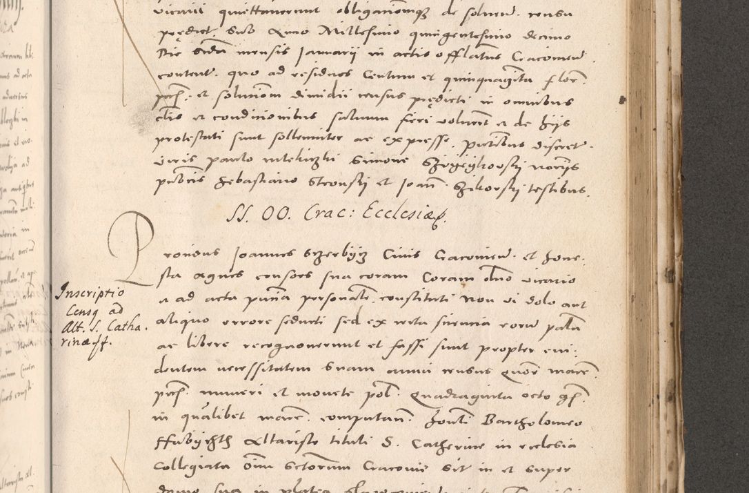 Zdjęcie nr 763 dla obiektu archiwalnego: Acta actorum causarum, sententiarum tam diffinitivarum quam interloquutoriarum, decretorum, obligationum, quietationum et constitutionum procuratorum coram reverendo domino Stanislao Schlomovski praeposito Calissiensi, archidiacono Sandecensi, canonico vicarioque in spiritualibus generali Cracocoviensi ad annum Domini millesimum quingentesimum quinquagesimum sextum, cuius indicatio quatuor decima, pontificatus sanctissimi in Christo patris domini Pauli divina providencia pape quarti anno ipsius