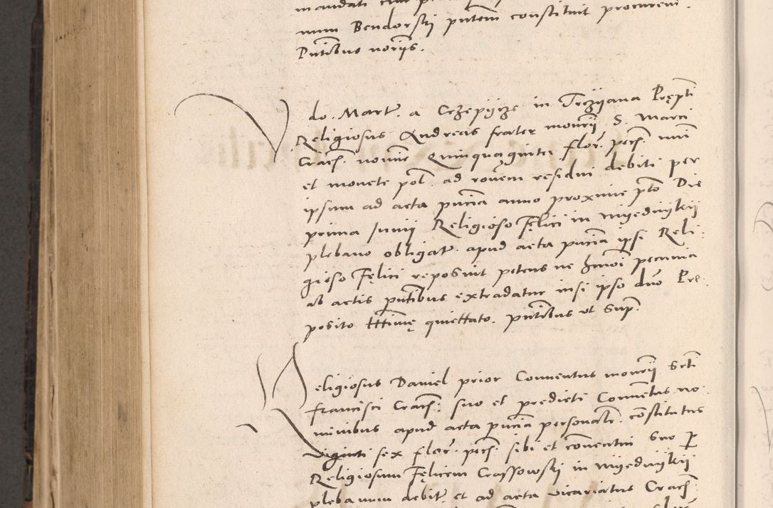 Zdjęcie nr 754 dla obiektu archiwalnego: Acta actorum causarum, sententiarum tam diffinitivarum quam interloquutoriarum, decretorum, obligationum, quietationum et constitutionum procuratorum coram reverendo domino Stanislao Schlomovski praeposito Calissiensi, archidiacono Sandecensi, canonico vicarioque in spiritualibus generali Cracocoviensi ad annum Domini millesimum quingentesimum quinquagesimum sextum, cuius indicatio quatuor decima, pontificatus sanctissimi in Christo patris domini Pauli divina providencia pape quarti anno ipsius
