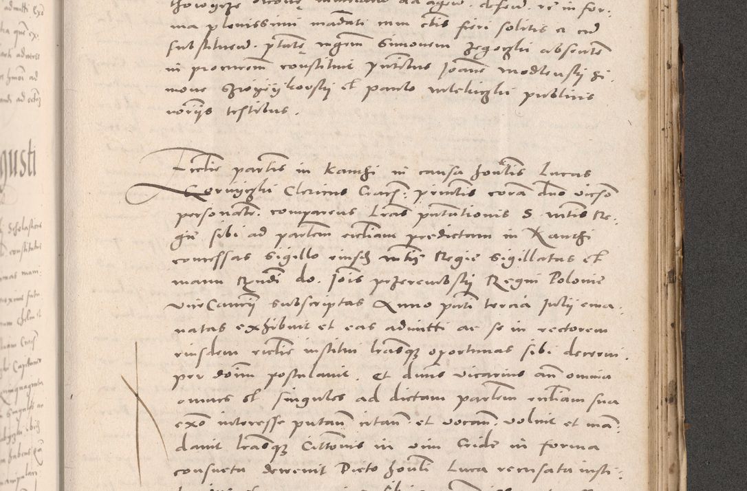 Zdjęcie nr 921 dla obiektu archiwalnego: Acta actorum causarum, sententiarum tam diffinitivarum quam interloquutoriarum, decretorum, obligationum, quietationum et constitutionum procuratorum coram reverendo domino Stanislao Schlomovski praeposito Calissiensi, archidiacono Sandecensi, canonico vicarioque in spiritualibus generali Cracocoviensi ad annum Domini millesimum quingentesimum quinquagesimum sextum, cuius indicatio quatuor decima, pontificatus sanctissimi in Christo patris domini Pauli divina providencia pape quarti anno ipsius